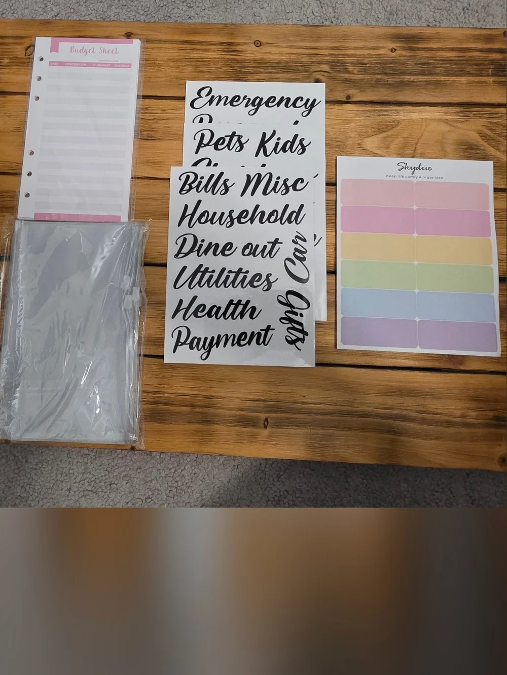 Holographic Silver Planner Organizer